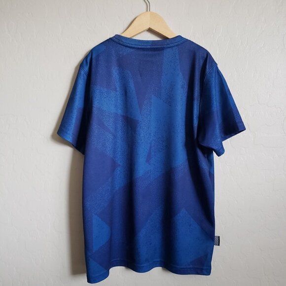 NBA Kid's Short Sleeve Crew Neck Basketball Tee T-Shirt Blue Size Medium 10-12 - Picture 7 of 8